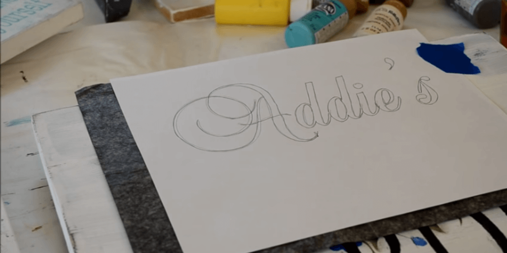 How to Paint Letters on Wood with Stencils