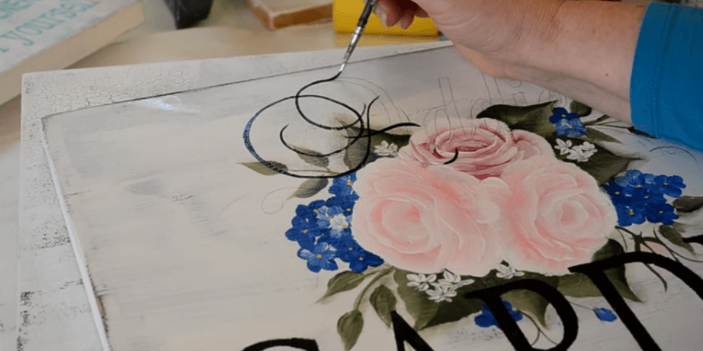 How to Paint Letters on Wood with Stencils