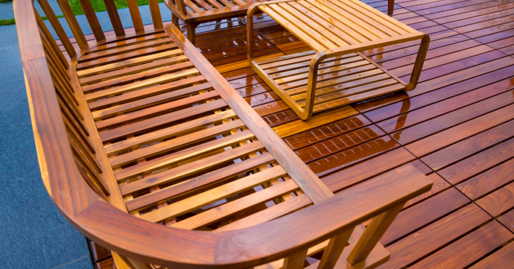 sealing outdoor wood furniture