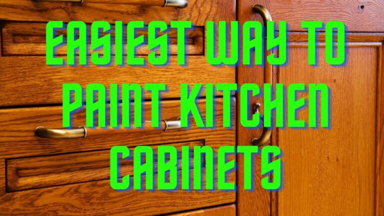 Easiest way to paint kitchen cabinets