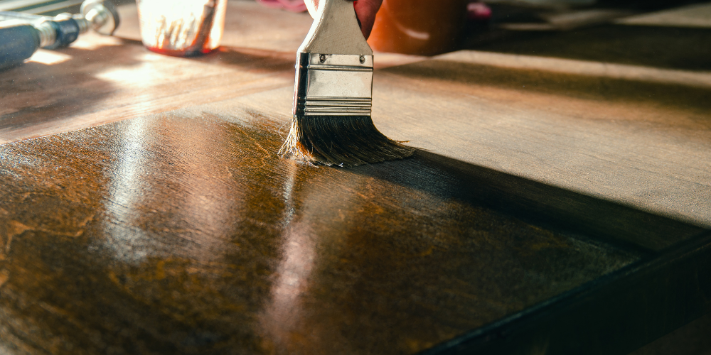 Cleaning hardened paint brushes.