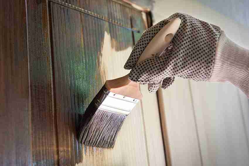 how to fix worn spots on kitchen cabinets