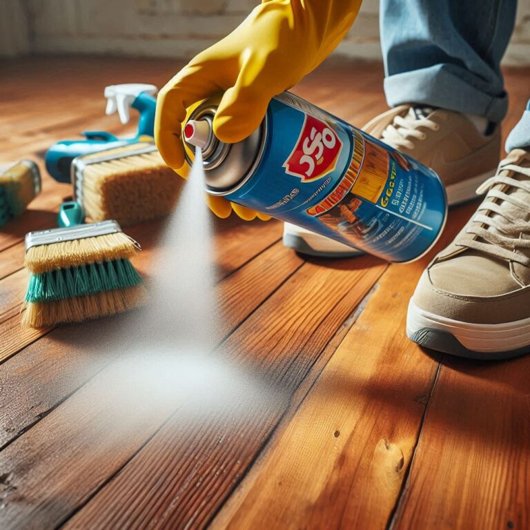 how to remove spray paint from wood floors